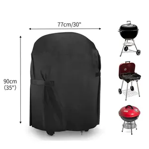 Coperchio per Barbecue bollitore per coperchio per griglia per Barbecue di forma rotonda weber impermeabile, resistente ai raggi UV