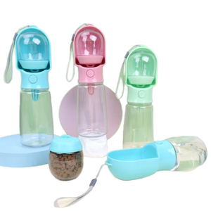 Oem chấp nhận được tùy chỉnh di động Puppy đi bộ ngoài trời <span class=keywords><strong>Pet</strong></span> Feeder 3 trong 1 chai nước chó - Product Image 3