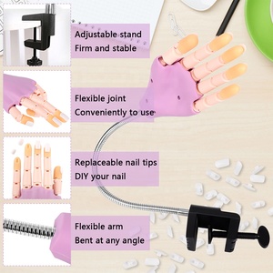 Équipement de pratique de Nail Art avec 200 pièces de faux ongles réglables, Flexible, <span class=keywords><strong>formation</strong></span> de manucure, main de prothèse, Nail Art, fausse main - Product Image 5
