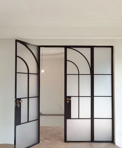 Màu đen pháp arches Glass sắt cửa Retro thiết kế nội thất nhập phân vùng - Product Image 6