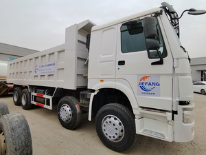 HOWO robuste 6x4 roue motrice blanc camion à benne basculante nouvellement construit côté droit métal Euro 2 norme d'émission caméra arrière - Product Image 2
