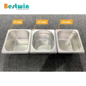 โต๊ะอบไอน้ำสแตนเลสทุกขนาดภาชนะภาชนะภาชนะอาหาร GN กระทะสไตล์ยุโรป - Product Image 5