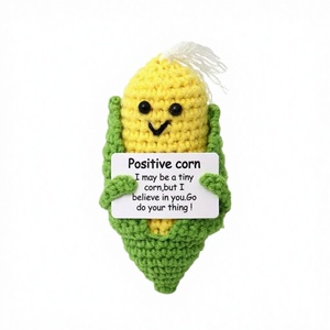 Bambola <span class=keywords><strong>di</strong></span> Mais all'Uncinetto Fatta a Mano in Stile Cartone Animato, Decorazione Natalizia per la Casa, Design in Rilievo, Ecologica, Regalo Animato per Cameretta dei Bambini - Product Image 4