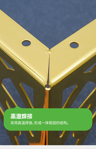 European-style Hollowed-out Flower Feet and Metal Feet Support Coffee Table Legs Sofa and TV Cabinet Legs Accessories - Product Image 5