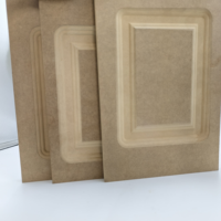 Panneau MDF brut moderne sablé à bas prix, personnalisable pour chambre, cuisine, porte, armoire, bureau 2400*1220mm