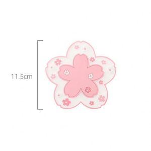 Sous-verre en PVC souple créatif pour tasses, avec motif floral solide en résine époxy et bois - Product Image 5