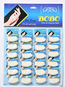 Faux ongles en amande moyennes, 24 pièces, lot en carton, couleur unie, à presser pour la manucure - Product Image 6