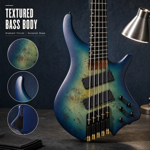Système de micros double fiable, réduit le bruit des <span class=keywords><strong>cordes</strong></span>, circuit électronique stable, <span class=keywords><strong>basse</strong></span> électrique <span class=keywords><strong>5</strong></span> <span class=keywords><strong>cordes</strong></span> sans tête personnalisée OEM - Product Image 3