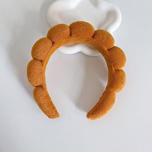 Bandeaux en éponge à bulles en tissu éponge avec logo personnalisé, couleur unie, doux, pour le spa, pour femmes, maquillage, soin <span class=keywords><strong>de</strong></span> <span class=keywords><strong>la</strong></span> peau - Product Image 6
