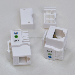 โมดูลโทรศัพท์ CAT3 ขั้วต่อ RJ11 6P4C โมดูลเสียง ขั้วต่อคีย์สโตน ตัวเชื่อมต่อเครือข่ายแบบไม่ต้องใช้เครื่องมือ - Product Image 3