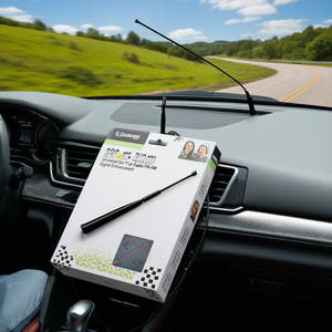 Antena de coche de 120 cm, negra, universal, para radio de coche, mejora de señal FM AM - Product Image 1