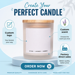 Boîte cadeau personnalisée, bougie parfumée à la cire de soja, pot en verre transparent épais, étiquette privée, aromathérapie artisanale pour la <span class=keywords><strong>d</strong></span>écoration des fêtes - Product Image 1