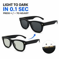 Gafas de Sol Electrocrómicas Manuales con Atenuación Rápida de 0.1s, 7 Niveles de Tinte Ajustable, Protección UV400 para Hombre y Mujer