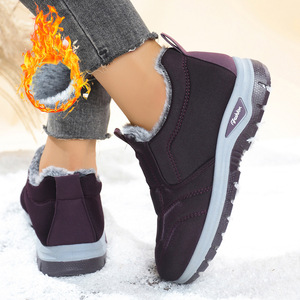 Giày bốt nữ mùa đông <span class=keywords><strong>2025</strong></span> kiểu mới: Thoải mái, lót lông cừu, dày dặn, ấm áp, đế dày, chống trơn trượt và đa năng - Product Image 4