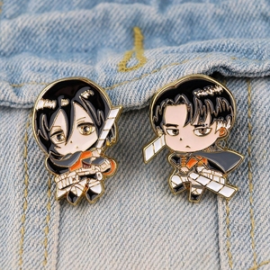 Pin esmaltado de Anime japonés, alfileres de <span class=keywords><strong>ataque</strong></span> <span class=keywords><strong>a</strong></span> Titan, insignia de dibujos animados, decoración de mochila, solapa, joyerí<span class=keywords><strong>a</strong></span>, accesorios de regalo - Product Image 1