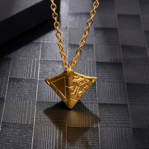 Collar con el Rompecabezas del Milenio de Yu-Gi-Oh |   Colgante de Acero de Titanio de Yugi Muto |   Joyería de Anime Unisex - Product Image 2