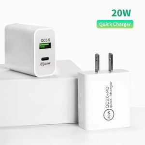 EU US <b>PLUG</b> 20W Quick Phone Charger Best QC 3.0 Universal <b>Usb</b> + Type <b>C</b> Wall Charger Adapter - Product Image 2