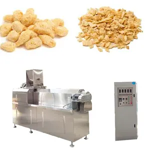 automatic textured soy protein making machine equipment soya meat chunks processing extruder machine line