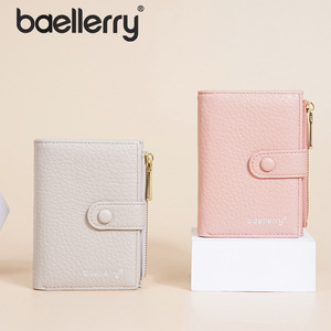 Cartera Corta Baellerry para Mujer, 4 Pulgadas, Textura Granulada, Cierre de Hebilla y Cremallera, Monedero para Uso Diario - Product Image 3
