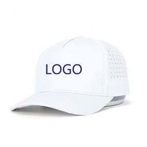 Gorra Deportiva de 5 Paneles con Logotipo Bordado Personalizado, Gorra de Béisbol y Golf con Perforaciones Cortadas con Láser - Product Image 3