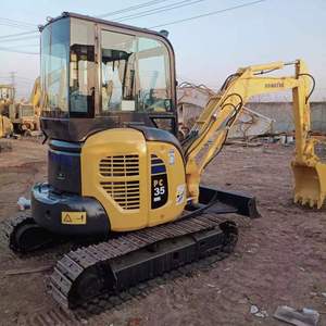 Mini-excavatrice sur chenilles hydraulique Komatsu PC35MR, bon état, moteur et engrenages d'origine, prix réduit sur PC15 PC35 PC55 PC75 - Product Image 5