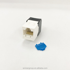 Jack Keystone RJ45 Cat 6 Cat 6A UTP Ultra Corti da 31,8mm, Jack Modulari Ethernet Senza Attrezzi con Copertura Antipolvere - Product Image 3