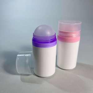 Flacon Roll-on Transparent Blanc Rond Droit de 50 ml pour Cosmétiques, Anti-transpirant et Parfum – Haute Qualité, Vente Chaude, Direct Usine - Product Image 1