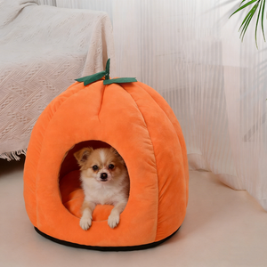 Winterwarmes, modernes, luxuriöses, halbgeschlossenes Reise-Katzenbett mit abnehmbarem Bezug für Hauskatzen - Product Image 6