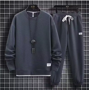 Completo Sportivo da Uomo Autunno/Inverno con <span class=keywords><strong>Felpa</strong></span> <span class=keywords><strong>e</strong></span> Pantaloni Traspirante con Motivo Stampato - Product Image 2