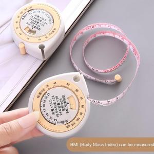 Cinta Métrica Retráctil para Medir el IMC y la Cintura, con Rueda Calculadora, 150 cm, Regla Autoajustable para Monitoreo <span class=keywords><strong>de</strong></span> Salud y Fitness - Product Image 2