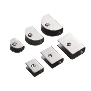 Xiduo Glass Clip Zinc Alloy Chrome Plating Durable Modern Simple For Glass Shelf Bracket Connector - Product Image 2