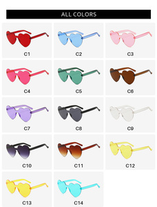 Lunettes <span class=keywords><strong>de</strong></span> <span class=keywords><strong>soleil</strong></span> sport pour enfants, femmes et dames, forme cœur, couleur bonbon, logo personnalisé, prix abordable, protection UV400, <span class=keywords><strong>marque</strong></span> CROESUS - Product Image 2