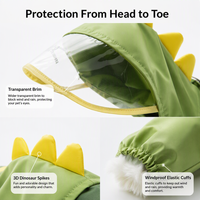 Vêtements imperméables pour chien, forme de dinosaure 3D, protection intégrale du corps, imperméable réfléchissant pour Golden Retriever, Teddy, chiot