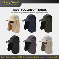 Gorra de sol Legionnaire personalizada, gorra de béisbol con solapa UV personalizada, gorra de verano de 5 paneles para correr y acampar con solapa para el cuello