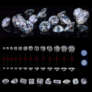 高品質ジュエリー用VVSホワイトモアッサナイトダイヤモンドTriclion Cut DEFカラー - Product Image 5