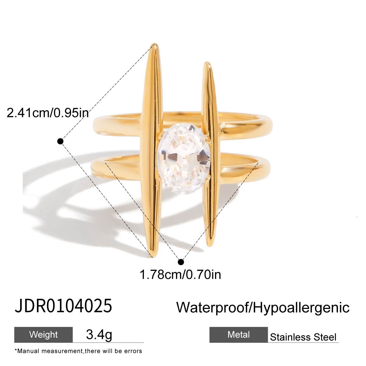 18k Gold JDR0104025