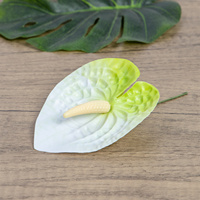 Petit accessoire de cheveux en forme d'oreille d'île, en PU artificiel tropical hawaïen, 10 cm, Anthurium, accessoire de cheveux tendance