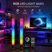 Lámpara de Pie Inteligente RGBIC LED para Esquina, Control por Aplicación, Sincronización con Música, Luz Ambiental Regulable para Decoración de Sala de Juegos, 16 Millones de Colores