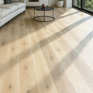 Plancher en bois massif d'ingénierie lisse de conception personnalisée, design moderne, imperméable, en érable laqué UV pour salon, cuisine, salle de bain - Product Image 2