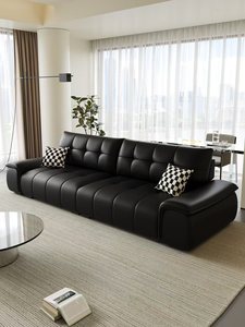 Sofá de Cuero en Oferta, Sofá de Salón Moderno y Minimalista con Resorte de Látex, Juego de Sofás Desmontables y Lavables, <span class=keywords><strong>Muebles</strong></span> de Alta Calidad - Product Image 2
