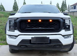 Parrilla Delantera para Automóvil, Rejilla para Parachoques Delantero para <span class=keywords><strong>Ford</strong></span> F150 <span class=keywords><strong>Shelby</strong></span> 2021 2022 2023 con Luces LED - Product Image 6