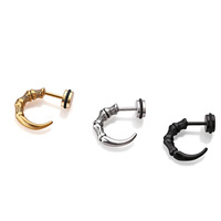Pendientes de cola de garra de águila para hombre, joyería de acero inoxidable con cierre de tuerca, estilo Hip hop, Rock, Punk