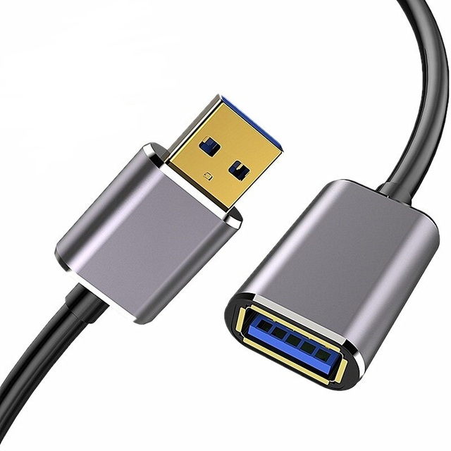 USB 3.0 Extension Cable Male to Female USB Cable High-Speed Data Transfer Compatible With Webcam, Gamepad, USB Keyboard,