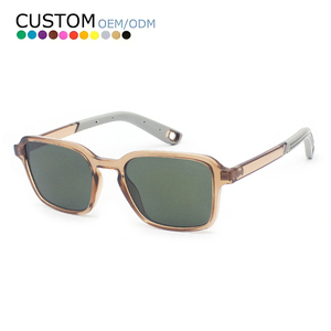 Fashion 2024 Retro Men's Accessories UV400 Trend Custom Sunglasses Logo High Quality Square <b>Eyeglasses</b> <b>Frames</b> - Product Image 1
