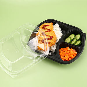 Dùng Một Lần 32Oz Với Ngăn PP Nhựa Bento Hộp Ăn Trưa Thức Ăn Nhanh Takeaway Mì Bánh Sandwich Bánh <span class=keywords><strong>Pizza</strong></span> Khay Thực Phẩm <span class=keywords><strong>Container</strong></span> - Product Image 1
