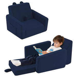 Canapé pliant pour enfants en tissu sherpa, chaise de sieste compressible pour enfants de 2 ans et plus - Product Image 5