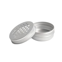 Pot de bougie cosmétique rond vide en aluminium personnalisé pot de crème d'ombre à paupières avec couvercle à trou creux et fonction de désodorisant