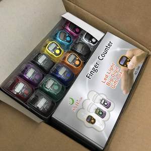 Compteur <span class=keywords><strong>de</strong></span> <span class=keywords><strong>doigts</strong></span> électronique à deux boutons <span class=keywords><strong>avec</strong></span> LED lumineuse, style anneau en plastique, pour tasbih - Product Image 4