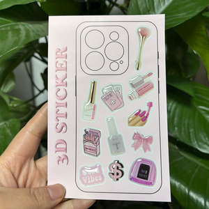 Adesivi 3D Decorativi Personalizzati per Telefoni Cellulari, Formato <span class=keywords><strong>A5</strong></span> A6, Design alla Moda con Effetto Cristallo - Product Image 1