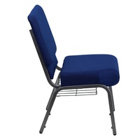 Sillas de Iglesia con Estructura Metálica, Color Azul Marino, para Pastor y Uso en Oficina en Casa, Precio de Fábrica